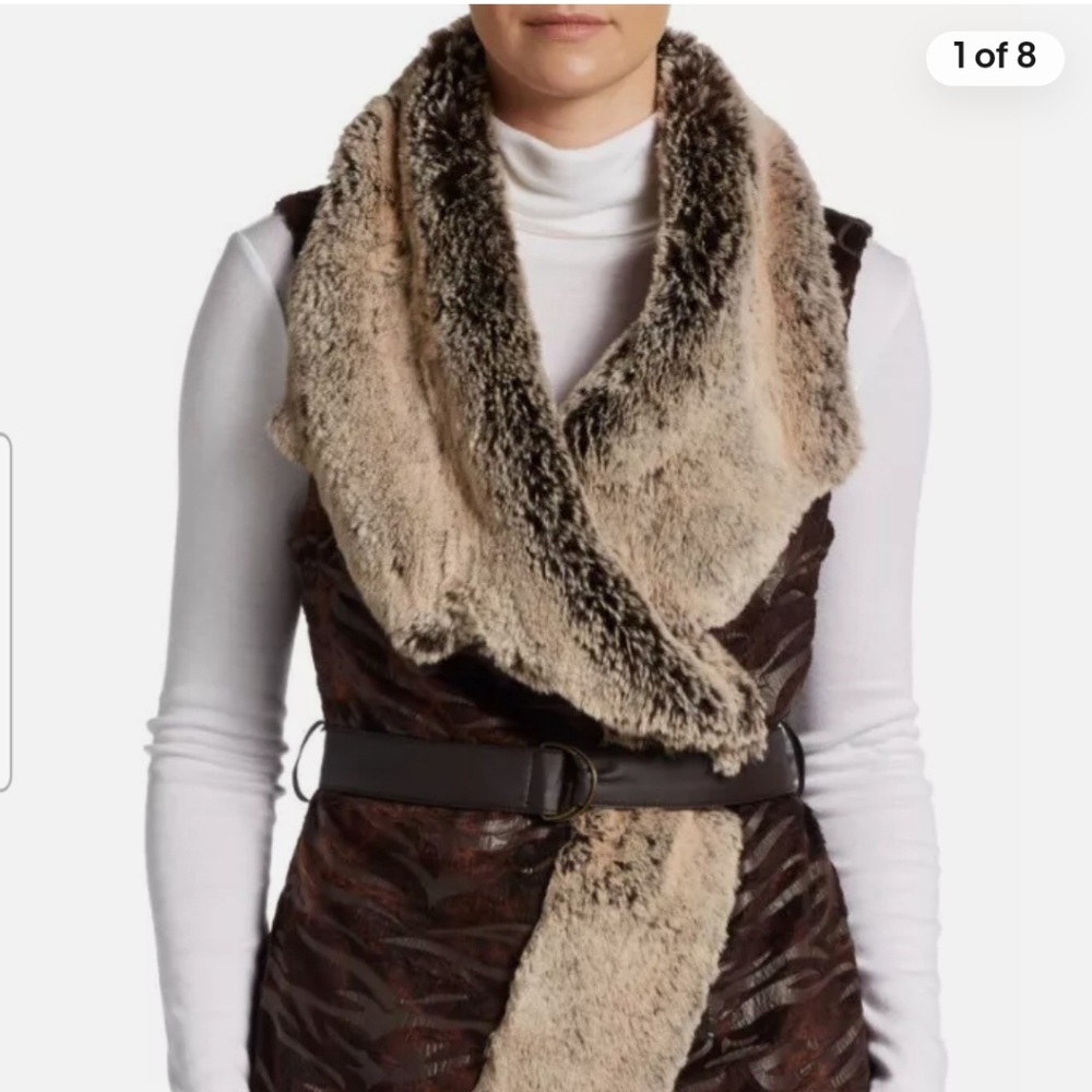 Faux fur vest